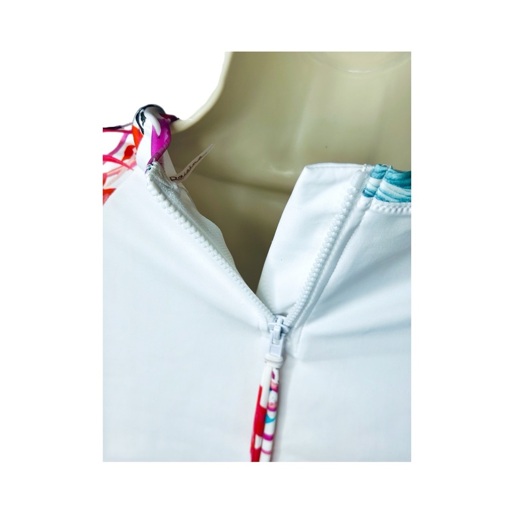 Raisins Rash Guard, Zip-Back, Long Sleeved UVP Vieques Swim Shirt. XS - Picture 7 of 13